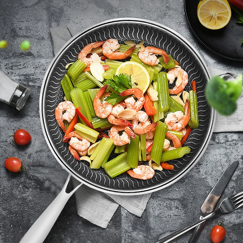 316L Tri-Ply Stainless Steel Frying Pan | Induction & Gas