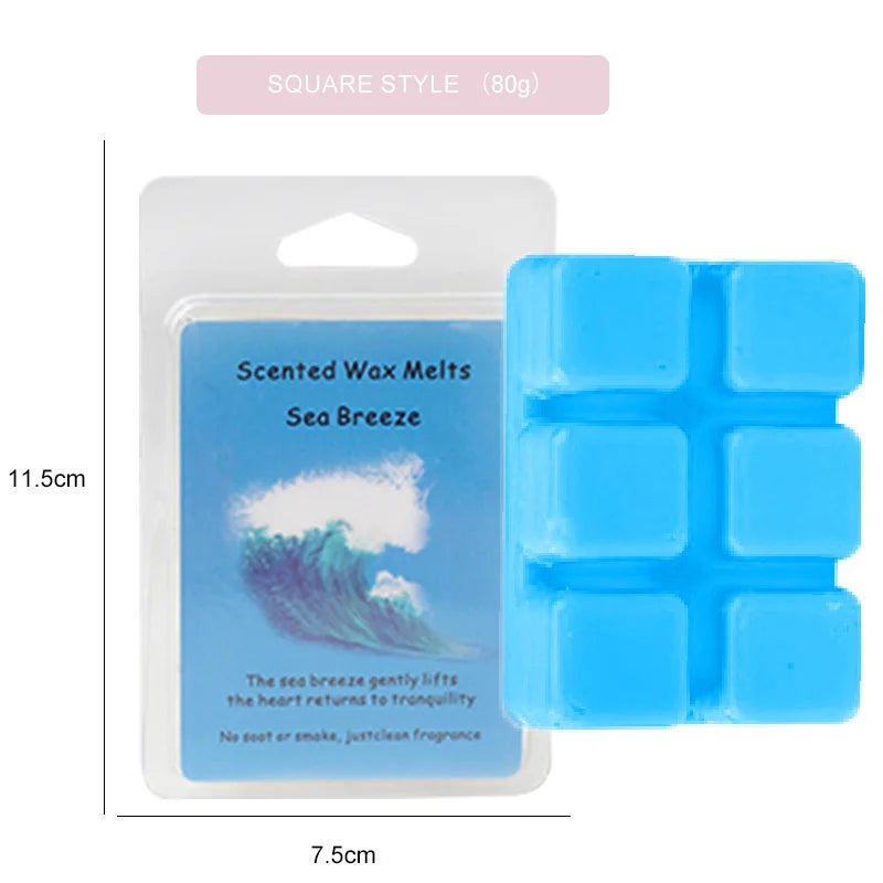 Fragrant Wax Block Solid Essential Oil DIY Material Rich Incense Sandalwood Fragrance Premium Spices Relaxing Meditation Aroma Oasis Select sea breeze 1 box