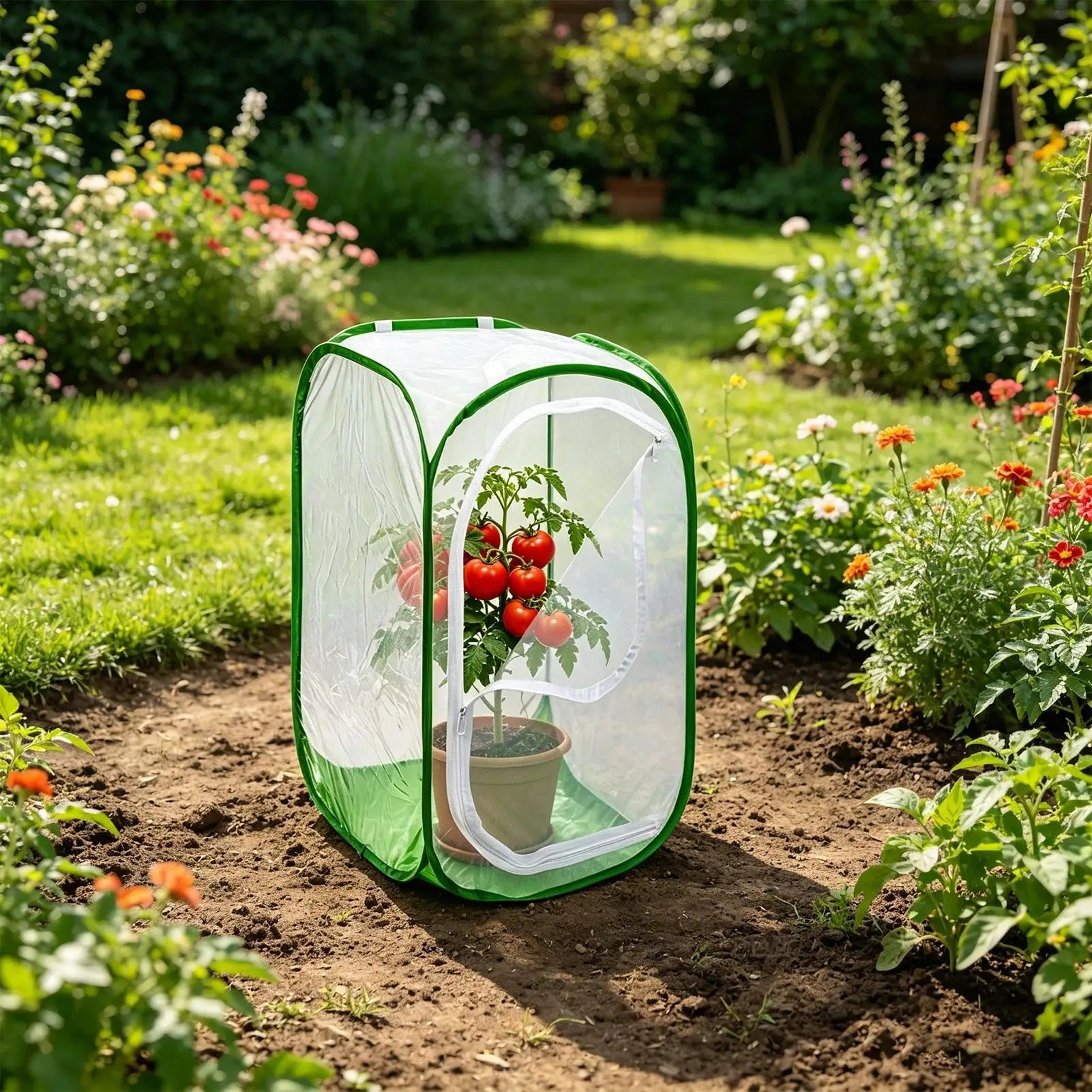 Foldable Plant Protector Mesh Cover Anti-frost Plants Greenhouses Accessories Seedlings Protective Gardening Netting Raised Bed Oasis Select