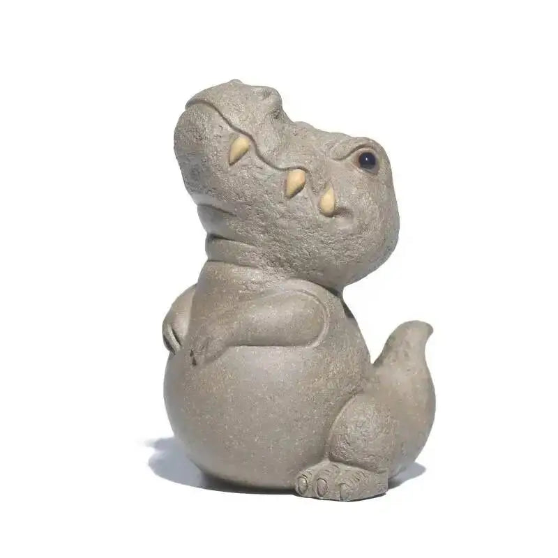 Purple Clay Tea Pet Dinosaur Tyrannosaurus Rare Animal Tea Play Accessories Tea Table Ornament Cover Holder Oasis Select