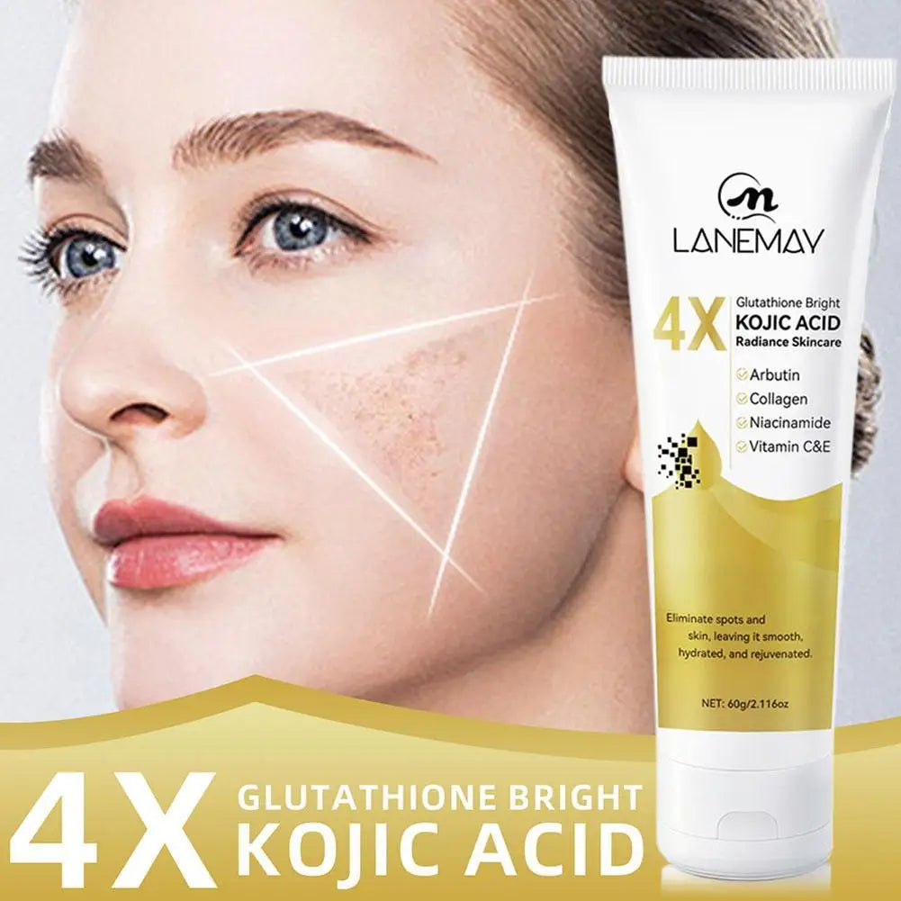 4X Glutathione Kojic Acid Face Cream Glowing Even Skin Tone,Eliminates Dark Spots And Dullness Refreshing Moisturizing Skincare Oasis Select