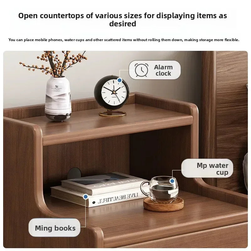 Multi-functional Household Goods Bedside Table Bedroom Bedside With Multi-function Bedside Small Low Side Cabinet Oasis Select