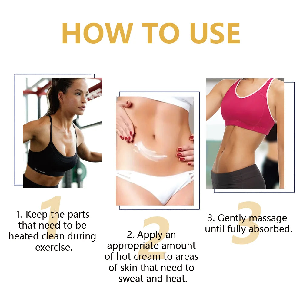 YUITIKUE Hot Firming Body Cream 100g - 5-in-1 Sculpting for Waist, Arms, Thighs, Legs & Hips, with Turmeric & Mint Oasis Select