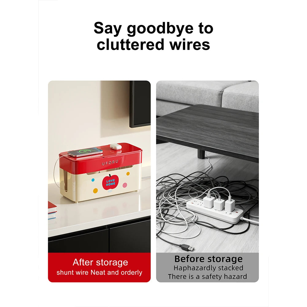 1pc Cable Organiser with Castors Spacious Capacity, Stylish Design The Ultimate Cable Management Solution Oasis Select