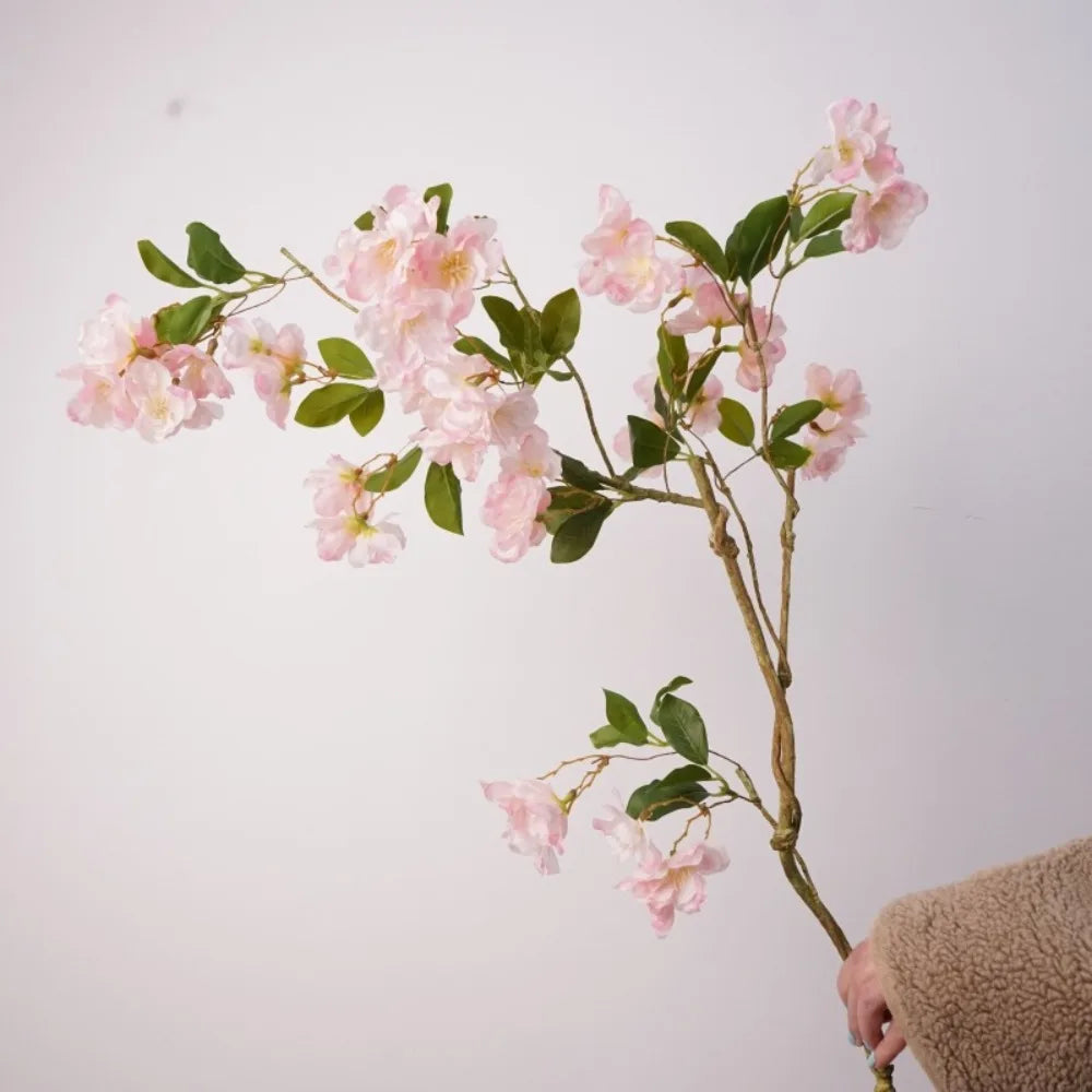 Artificial Cherry Blossom Long Branch – Real-Touch Fake Flower