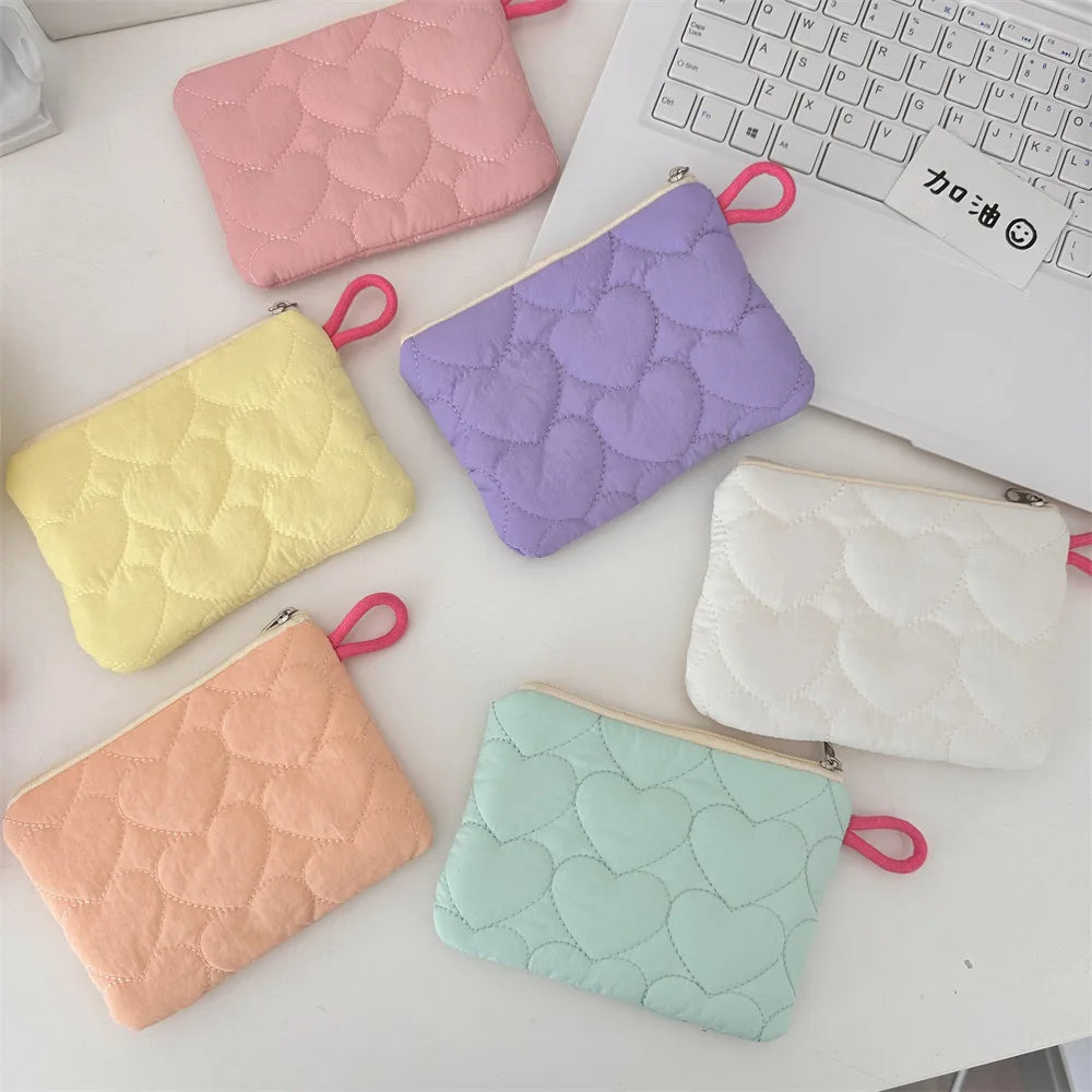 New Cute Candy Color Coin Purses Small Canvas Coin Wallet Lady Girls Earphone Coin Key Money Storage Bag Zipper Pouch Oasis Select