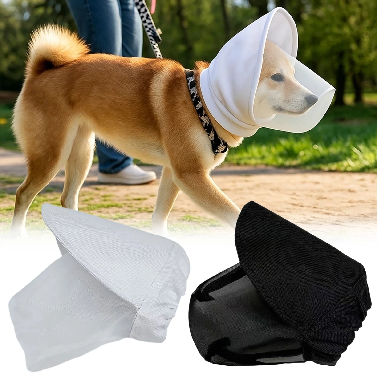 Breathable Mesh Dog Muzzle – Small, Medium & Large Dogs