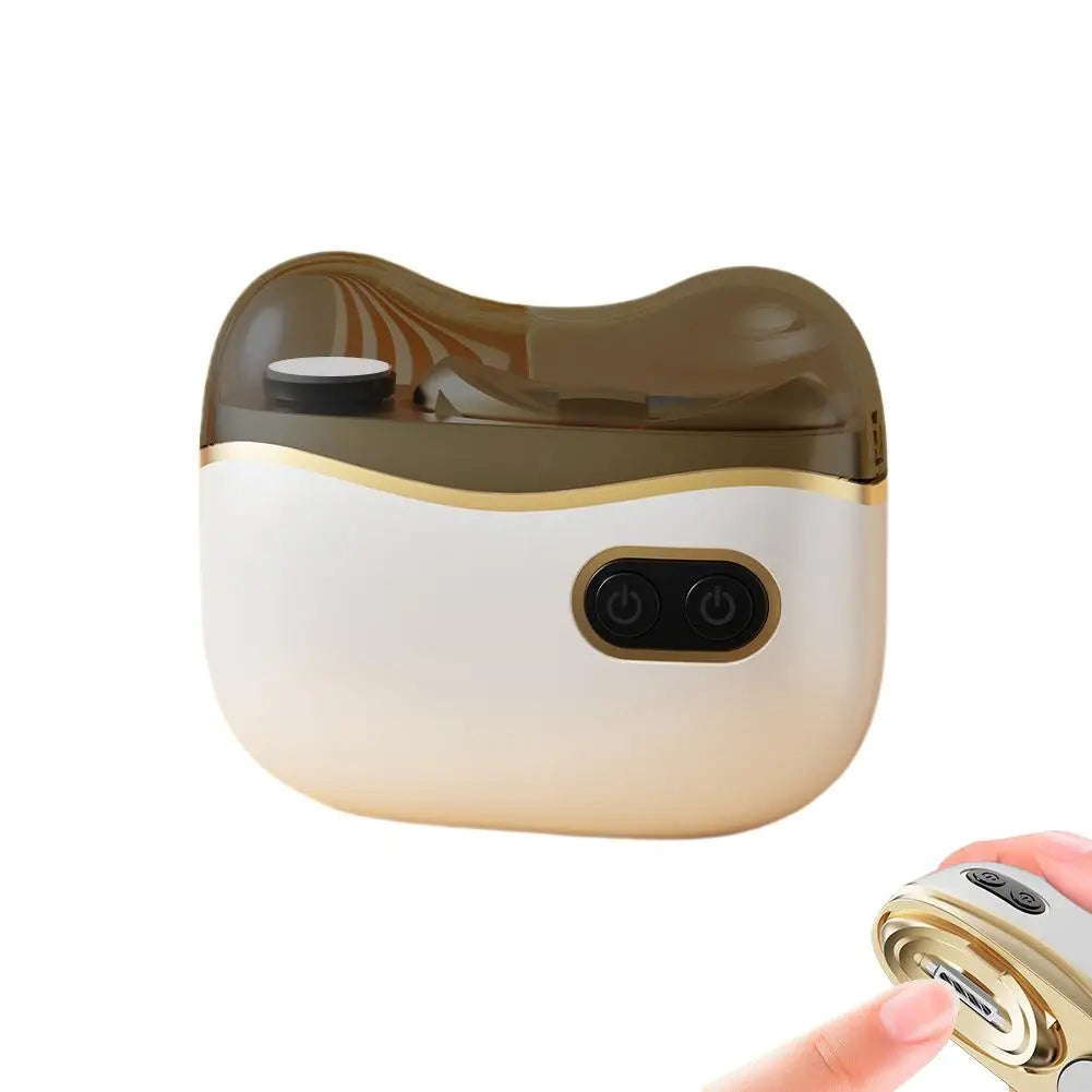 2-in-1 Electric Nail Clipper & Polisher with LED Light | USB Electric Nail Clipper Oasis Select white