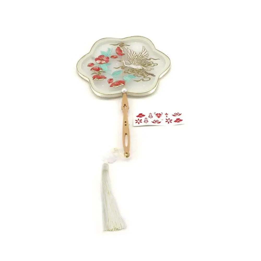 Style Hanfu Accessories Dancing Fan DIY Craftsmanship Decorative Fans Home Decoration Hand Fan Group Fan Photography Prop Oasis Select