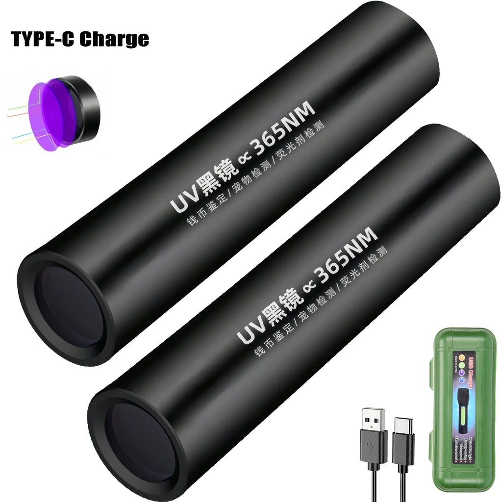 365nm UV Flashlight – USB Rechargeable Ultraviolet Torch