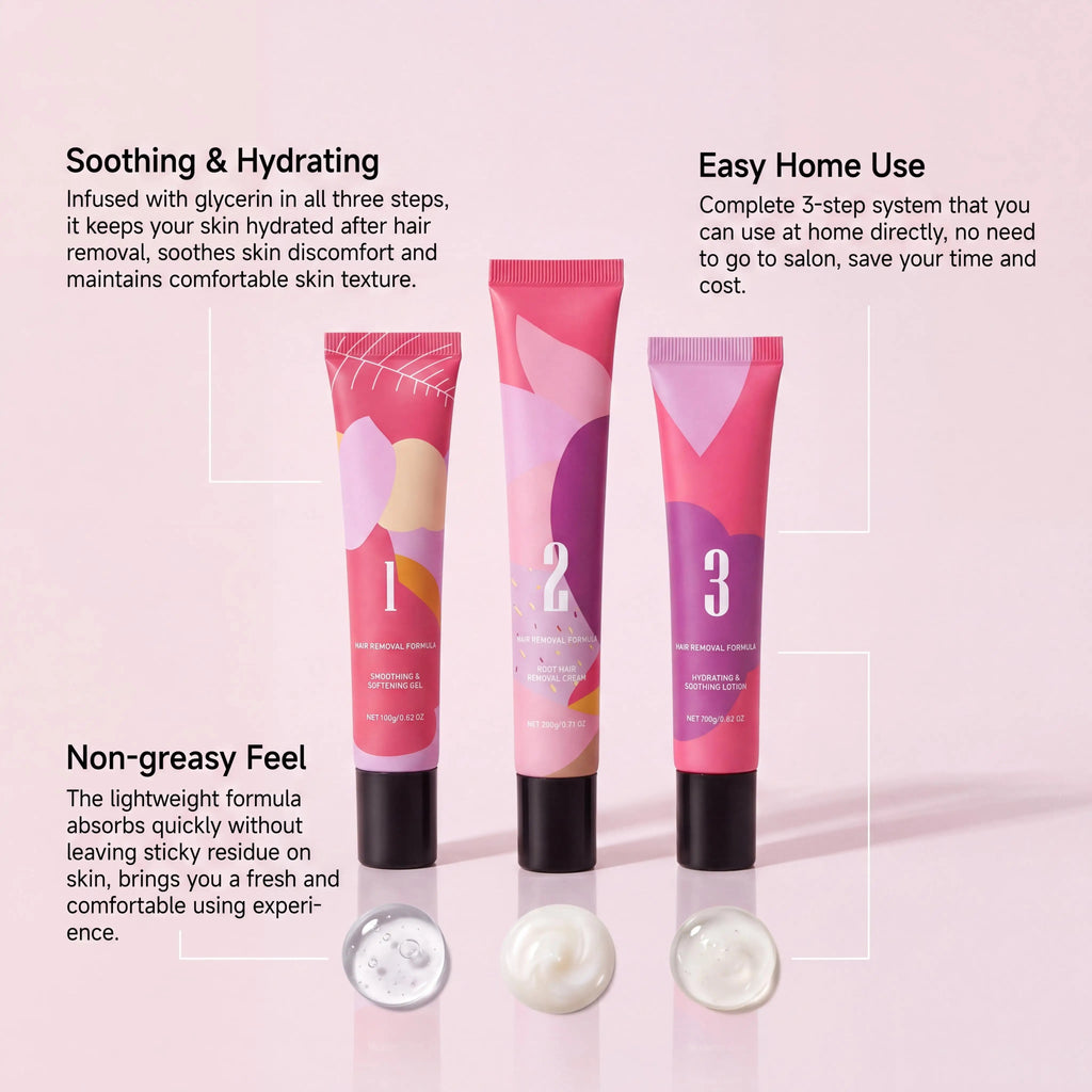 Painless Hair Removal Cream Kit – Face & Body Depilatory Depilatory Cream Kit Oasis Select