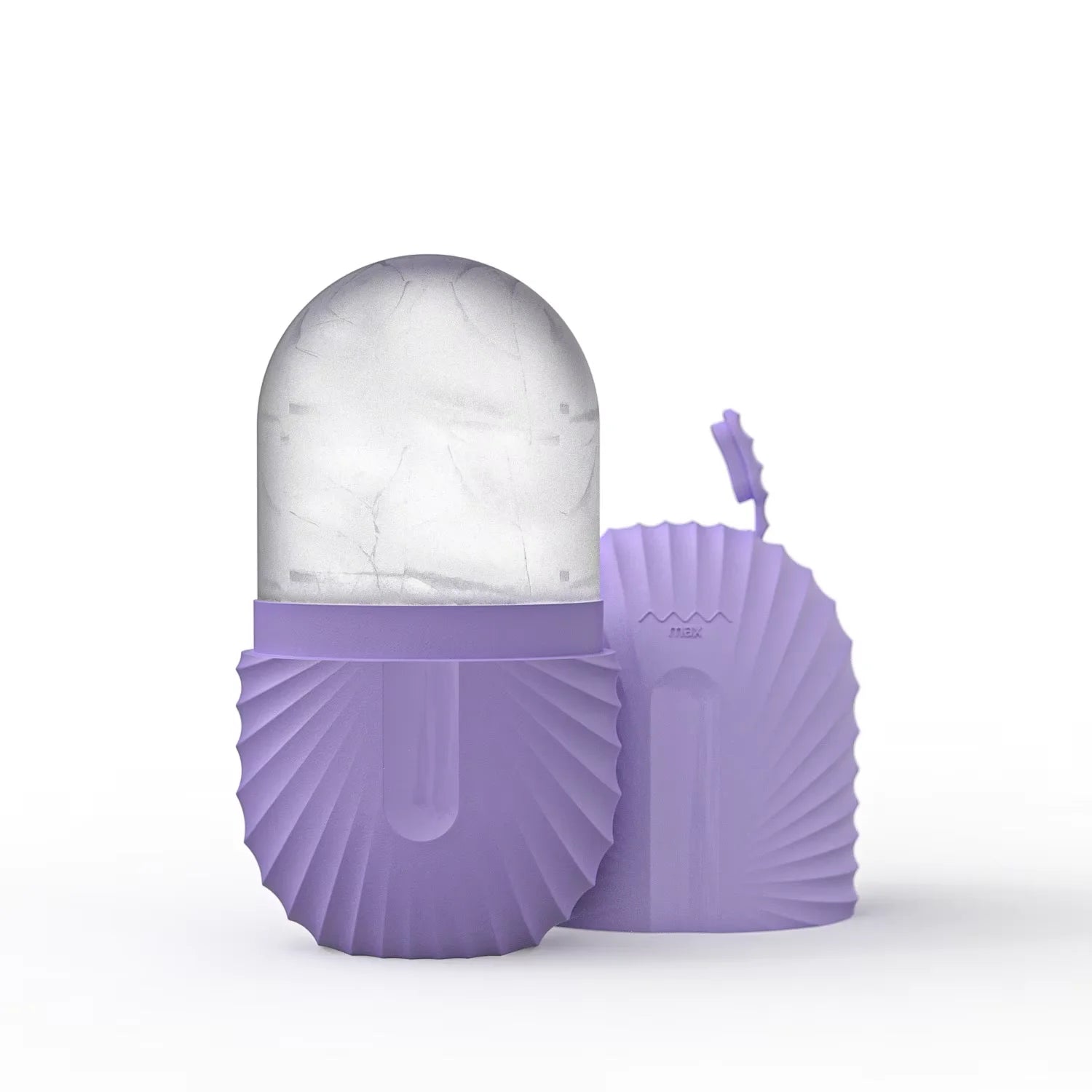 Silicone Ice Ball Face Roller – Cooling Pore & Puffiness Massager Ice Facial Roller Oasis Select GJ36-purple