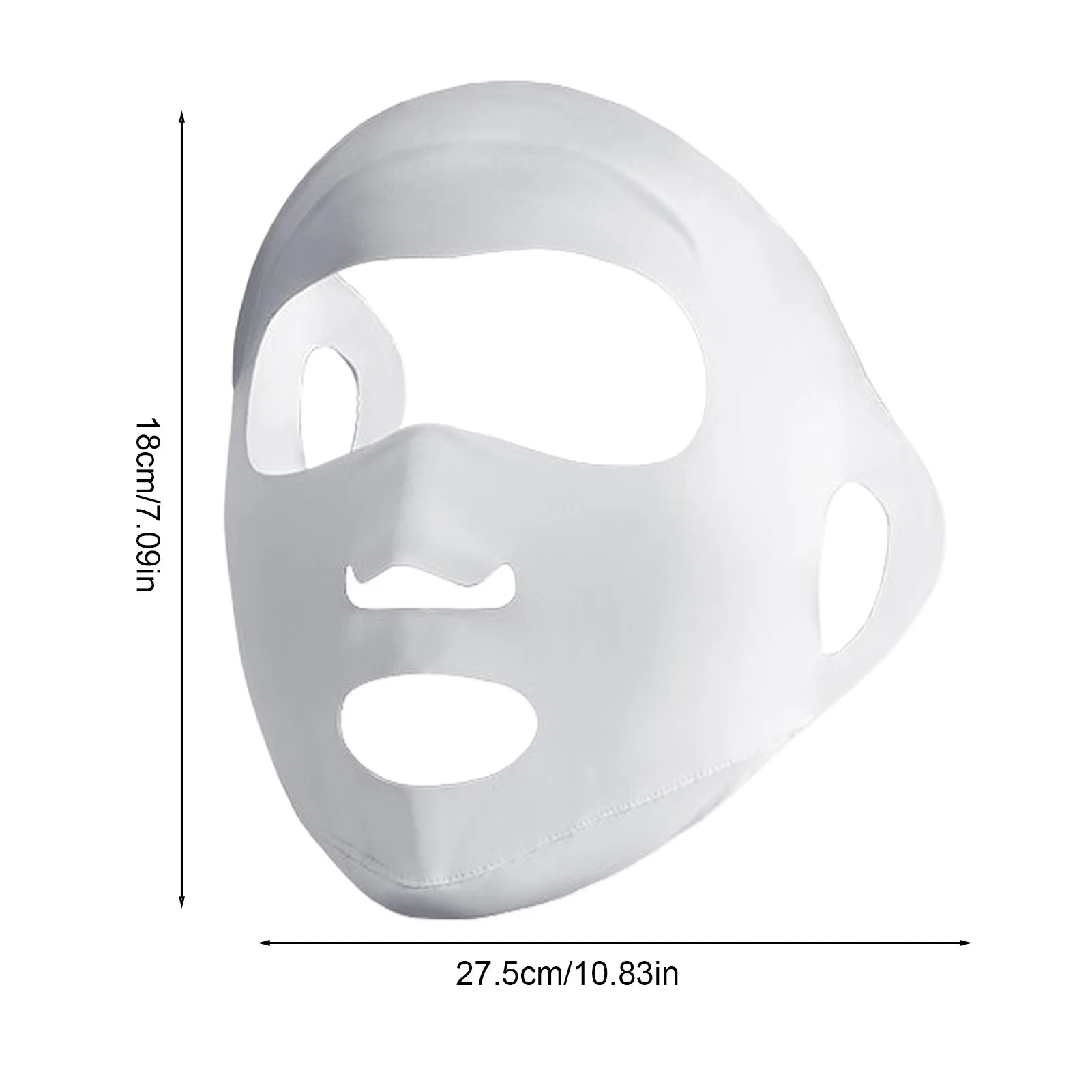 1PC UV Protection Face Mask Breathable Ice Silk Mask Washable Dustproof Sunscreen Mask Anti-UV Outdoor Riding Face Mask Oasis Select White 02