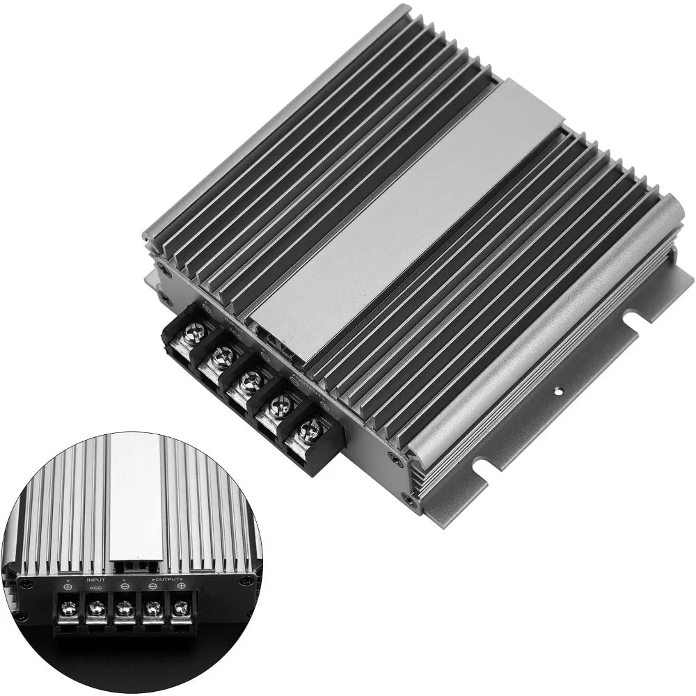 12V to 28V 36V 20A Step-Up Power Supply Converter Regulator Chargeable Waterproof Aluminum Converter Regulator Chargeable Oasis Select