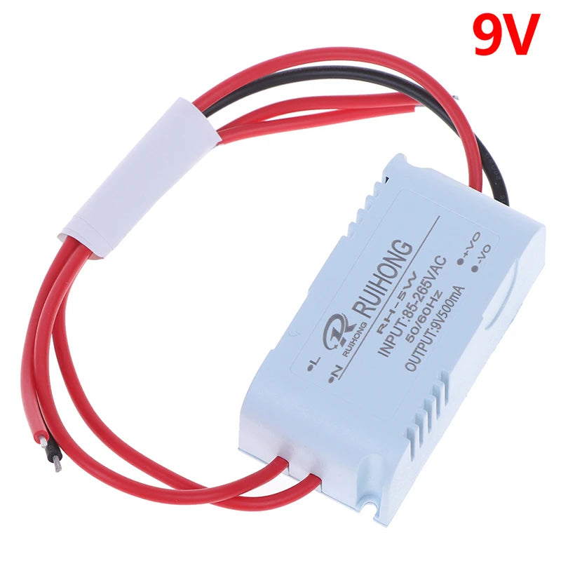 AC-DC Power Supply Module AC 1A 5W 220V to DC 3V 5V 9V 12V 15V 24V Mini Convert Oasis Select 9V