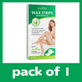 Aloe Vera Hair Removal Wax Strips 20-Pack – Face, Body & Legs Hair Removal Strips Oasis Select A