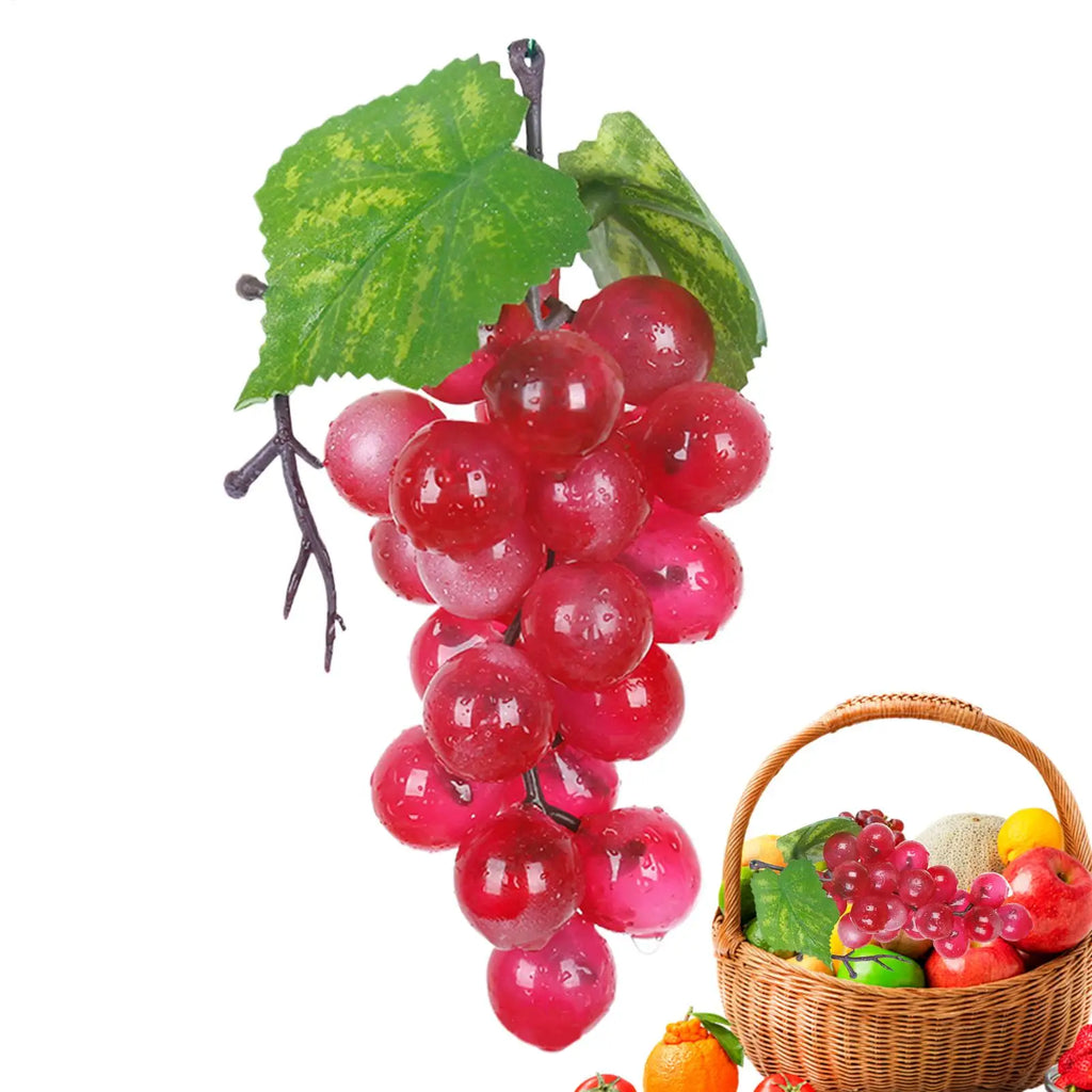 Simulation Grape Plastic Fruit Fake Fruits Photo Props Artificial Grape Fruit Shop Display Model Ornaments Home Party Decor Oasis Select
