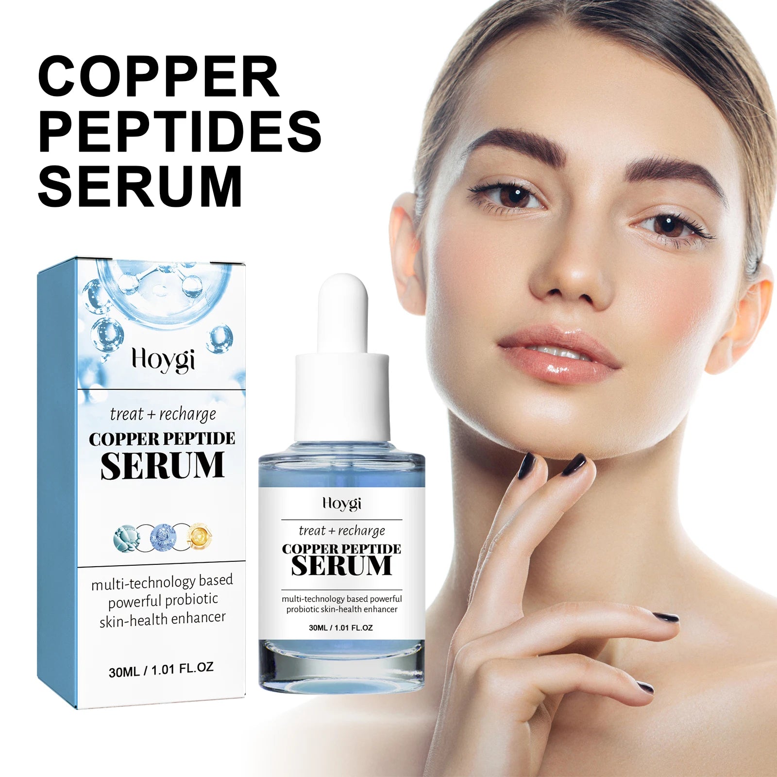 Copper Peptide Face Serum – Hyaluronic Acid & Pore Firming Face Serum Oasis Select