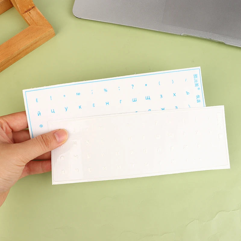 [Russian Language] Tear-Off Film Keyboard Sticker Desktop Laptop Key Sticker Single Film Universal Side Engraving Sticker Oasis Select