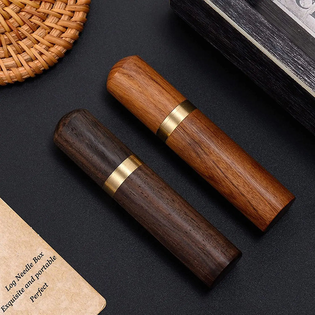 Portable Wood Toothpick Holder Container Living Room Mini Toothpick Storage Box Pocket Tooth Pick Dispenser Bucket Needle Case Oasis Select