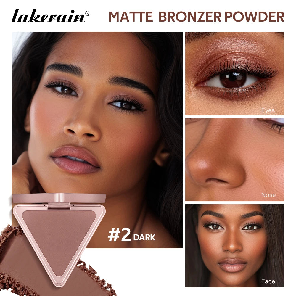 ibcccndc Matte Bronzer Palette – Contour, Blush & Shine Control Matte Bronzer Palette Oasis Select