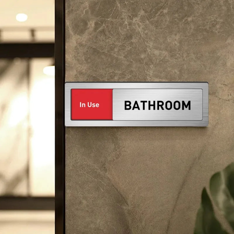Office Room Sliding Status Sign Multi-function Adjustable Indicator Creative Decor Door Sticker for Meeting Room Decoration Oasis Select