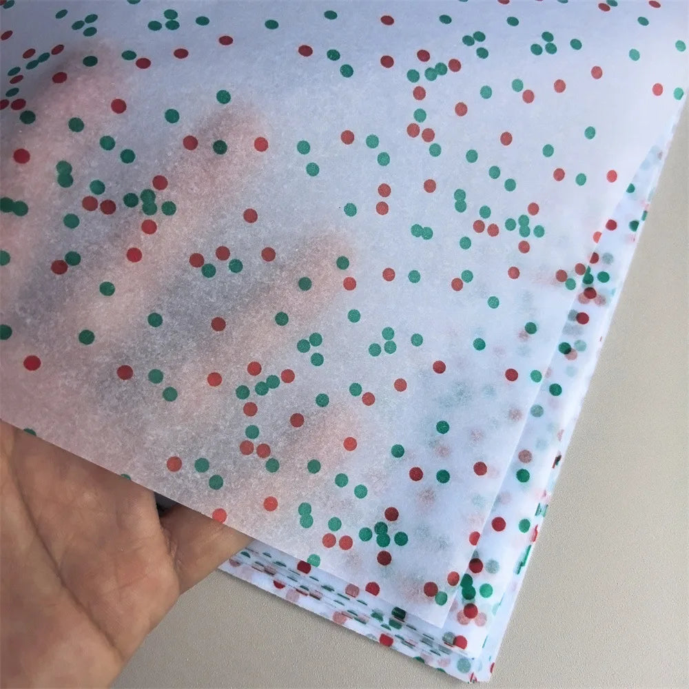 20sheets/Bag 50*33cm Tissue Paper Colorful Star DIY Craft Flowers Gift Packing Wedding Party Home Decoration Supplies Oasis Select Green Red