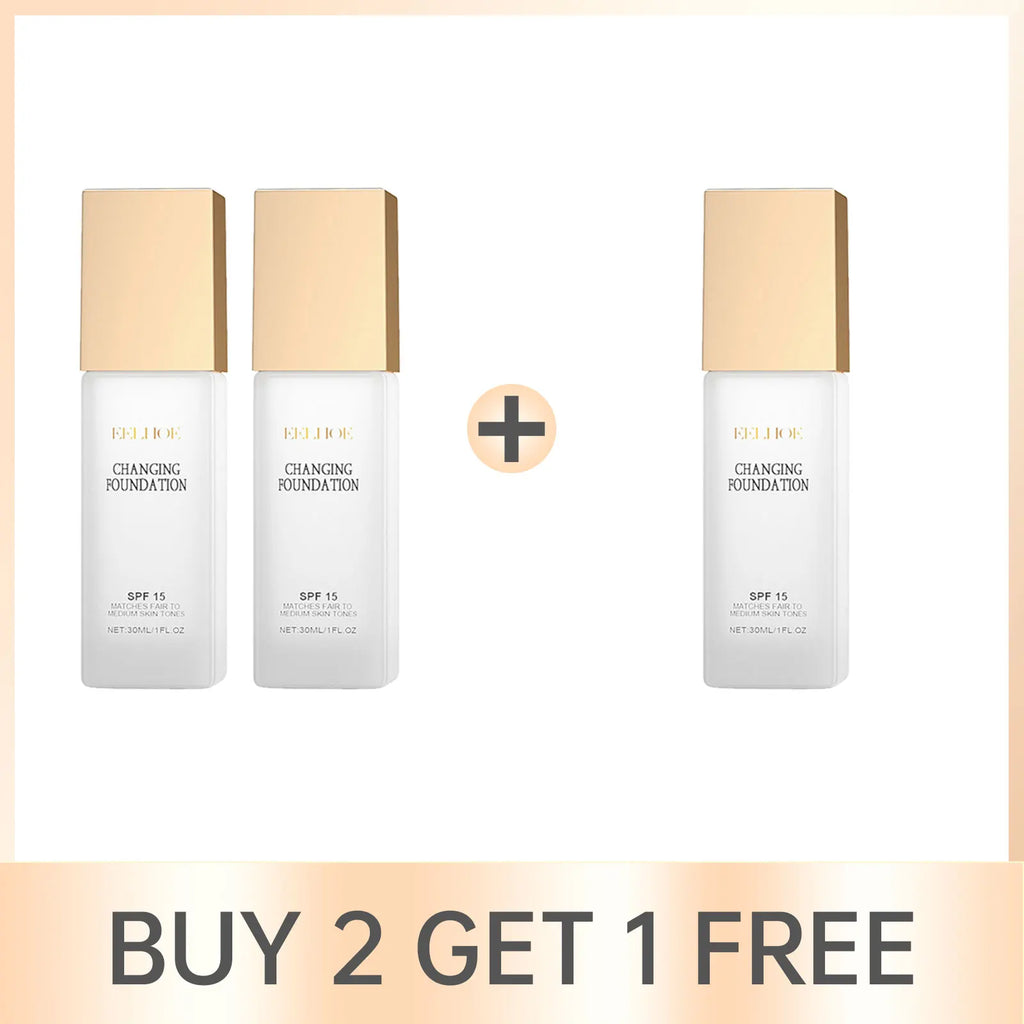 EELHOE Color Changing Liquid Foundation – Matte Full Coverage Liquid Foundation Oasis Select Buy 2 Get 1 Free