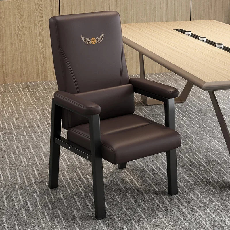 Mahjong chair chess room stool backrest home comfortable office chair modern simple mahjong machine chair Oasis Select Brown