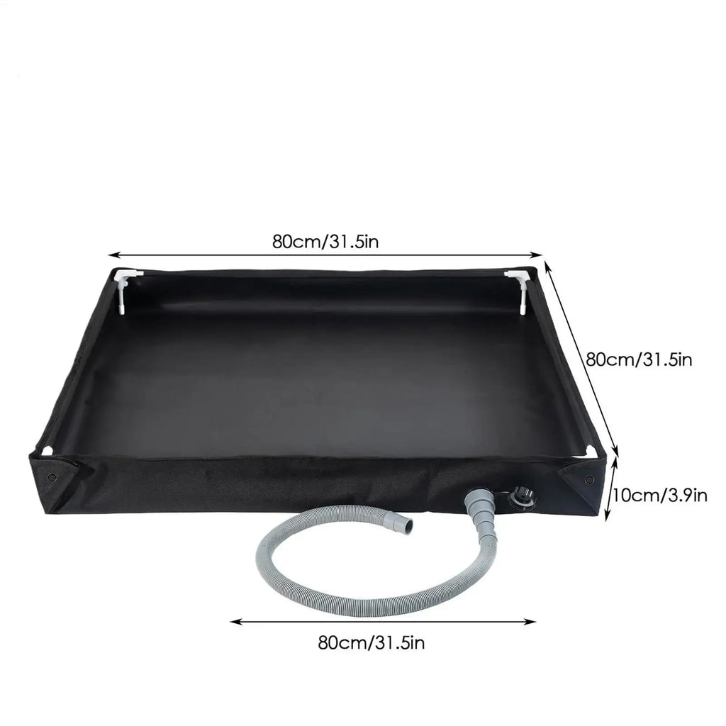 Outdoor Camping Shower Tent Floor Base Folding Shower Pan With Drain Pipe PVC Portable RV Shower Pan For Camping Travel Oasis Select