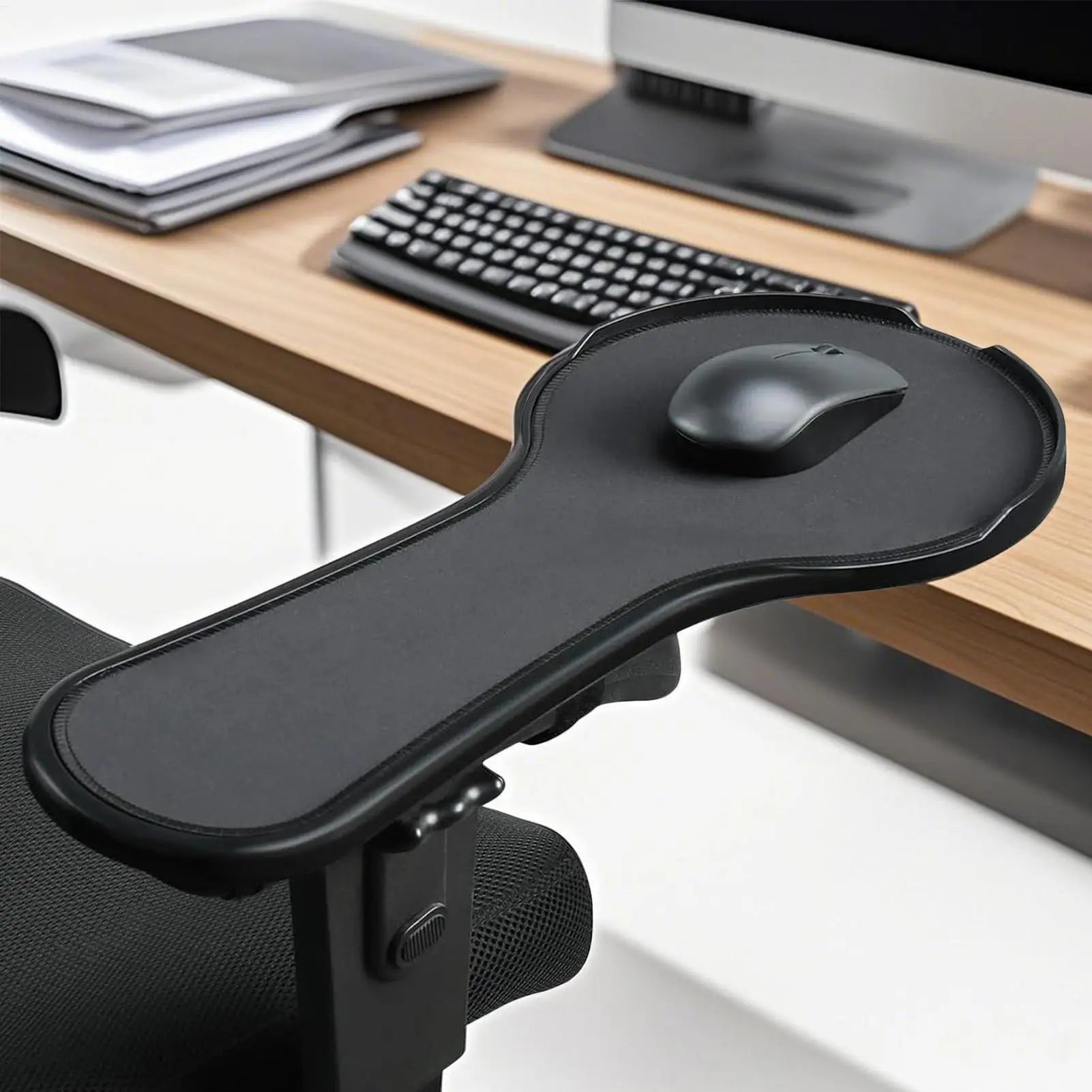 Armrest Desk Extender Computer Arm Support Pad Ergonomic Design Chair Attachment Extension Elbow Mat for Offices Home Apartment Oasis Select