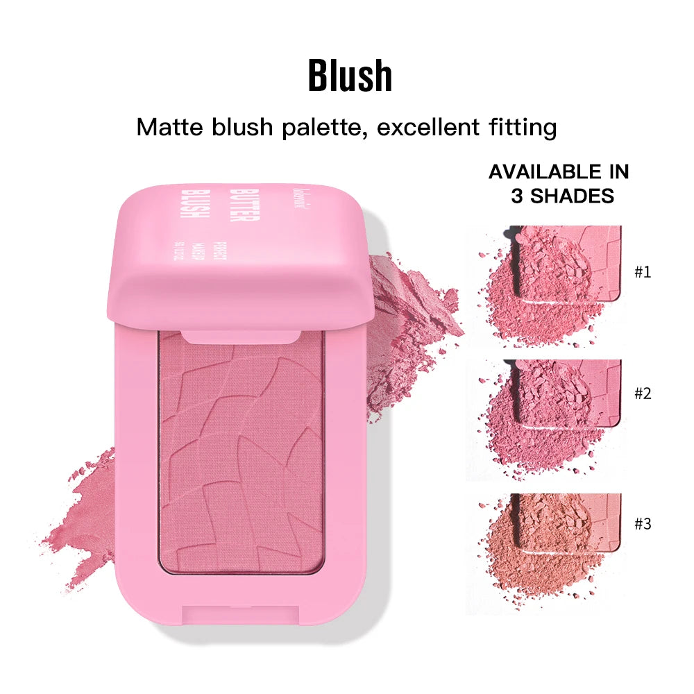 Matte Butter Blush Bronzer Longwear Face Makeup With Up to 12 Hours of Wear Vegan Formula - Deserve Butta Oasis Select