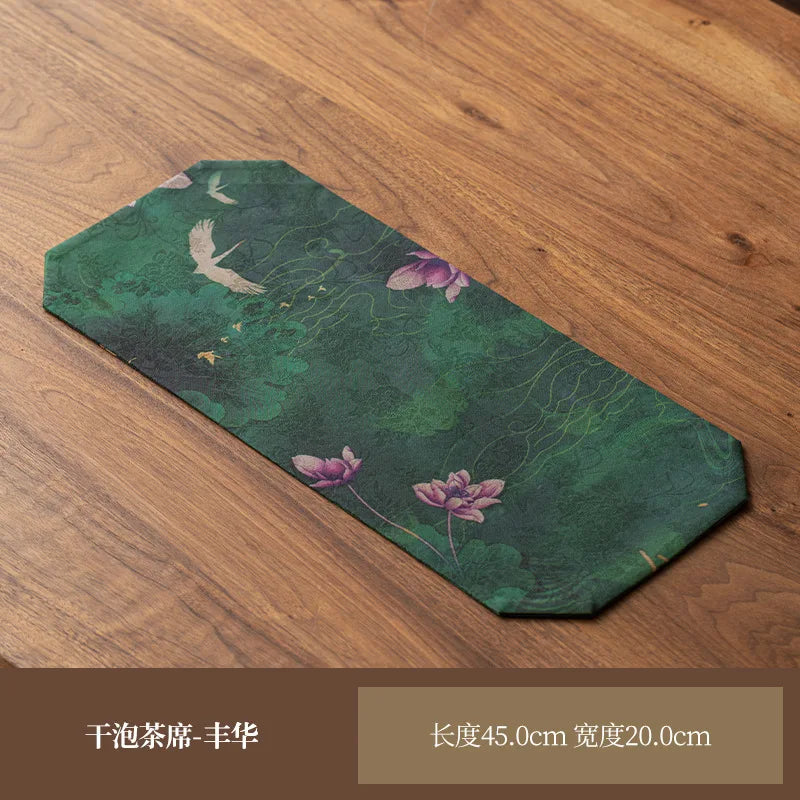 Silk Ruyi Tea Coaster, Teapot Mat, Kung Fu Tea Set Accessories, Anti-Collision Heat Insulation Mat, Teapot Holder, Tea Oasis Select Set - Fenghua