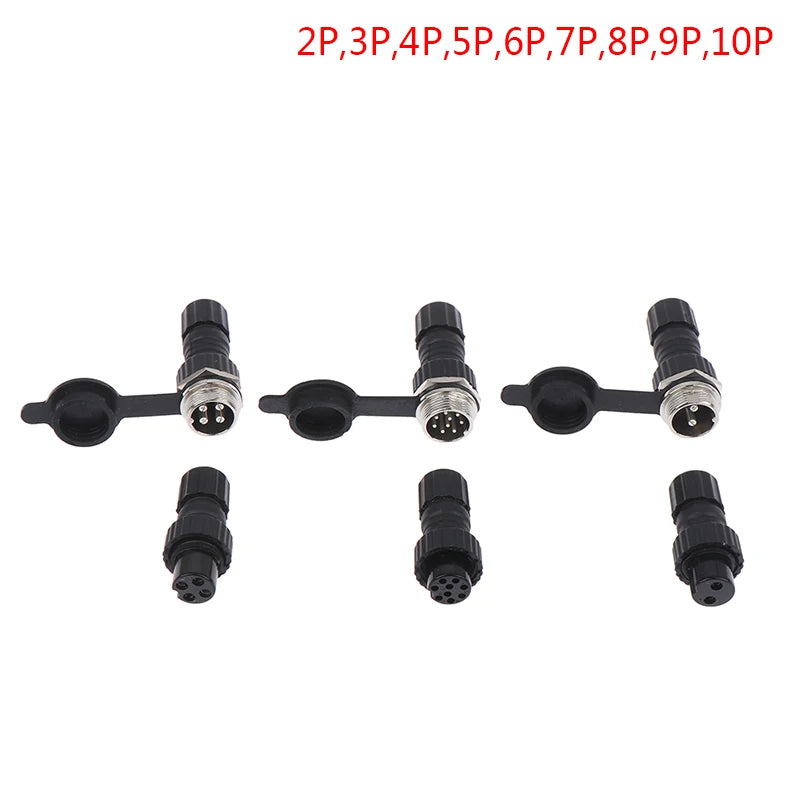 QL16 Waterproof Aviation Plug 2–10 Pin Welded Connector Socket