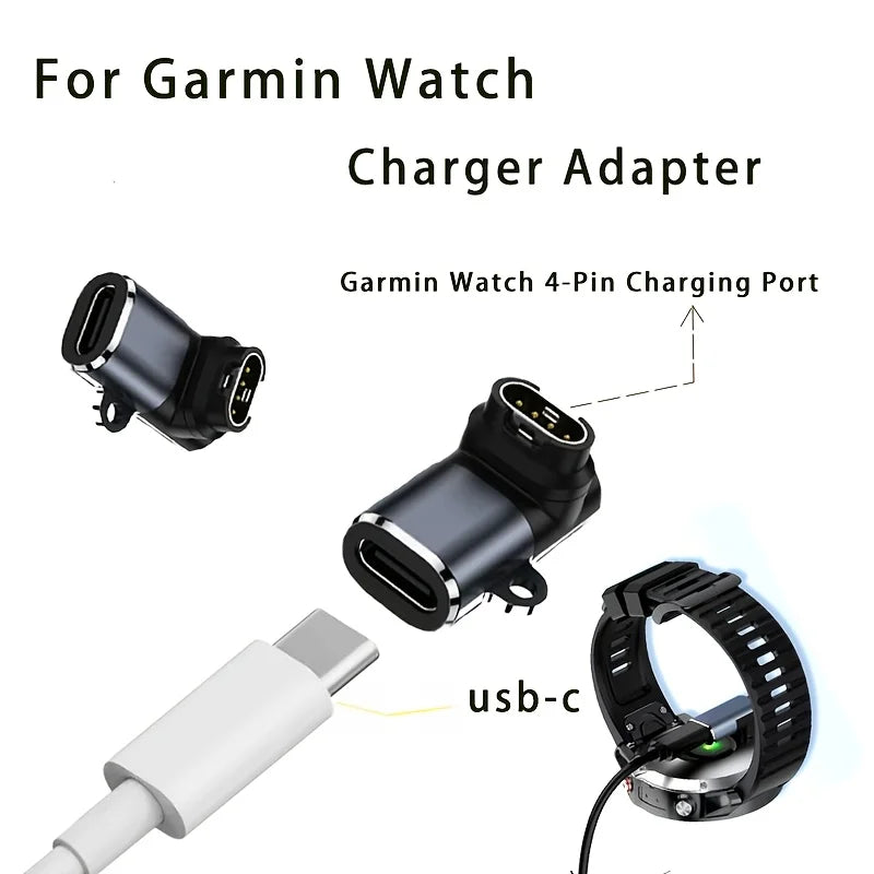 Garmin USB-C Charging Adapter – Fenix 7/6/5, Venu, Forerunner Watch Charging Adapter Oasis Select