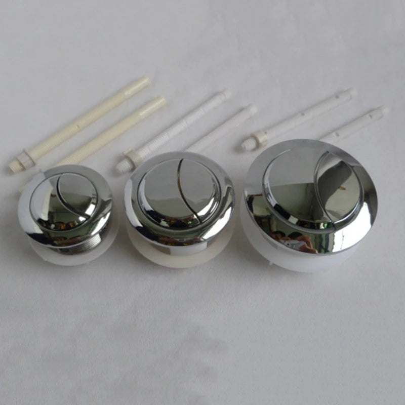 48/58MM Dual Push Button Flush Toilet Water Tank Double Crescent Shape 2 Rods Bathroom Toilet Switches Oasis Select