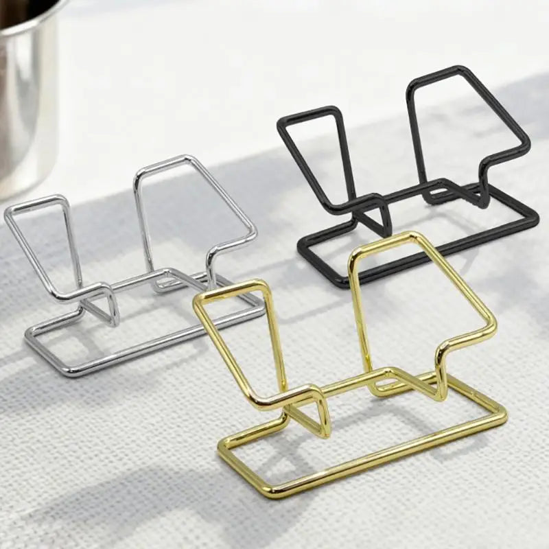 Metal Desktop Business Card Holder & Sign Display Stand