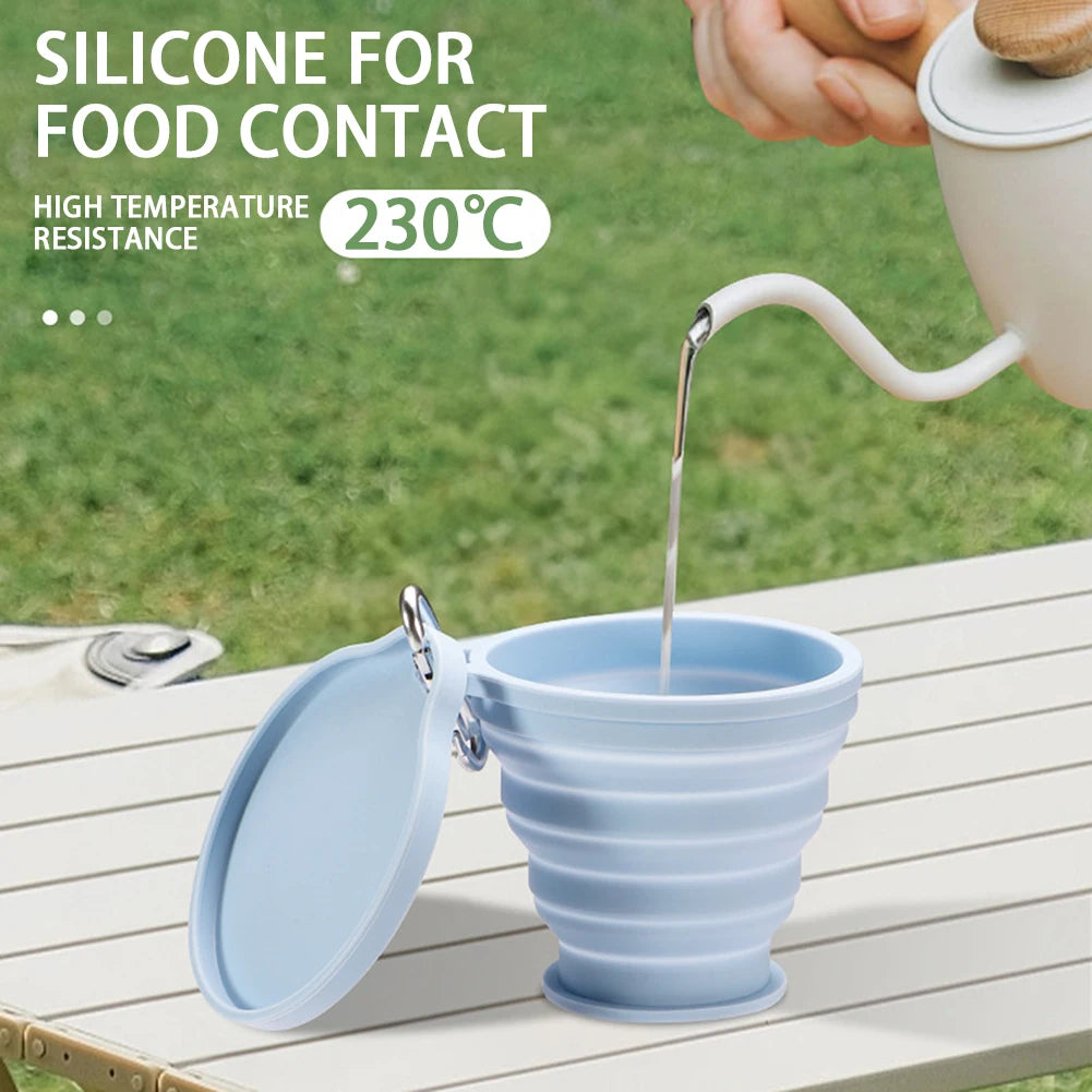 BPA-Free Foldable Silicone Water Cup | Collapsible Travel Cup
