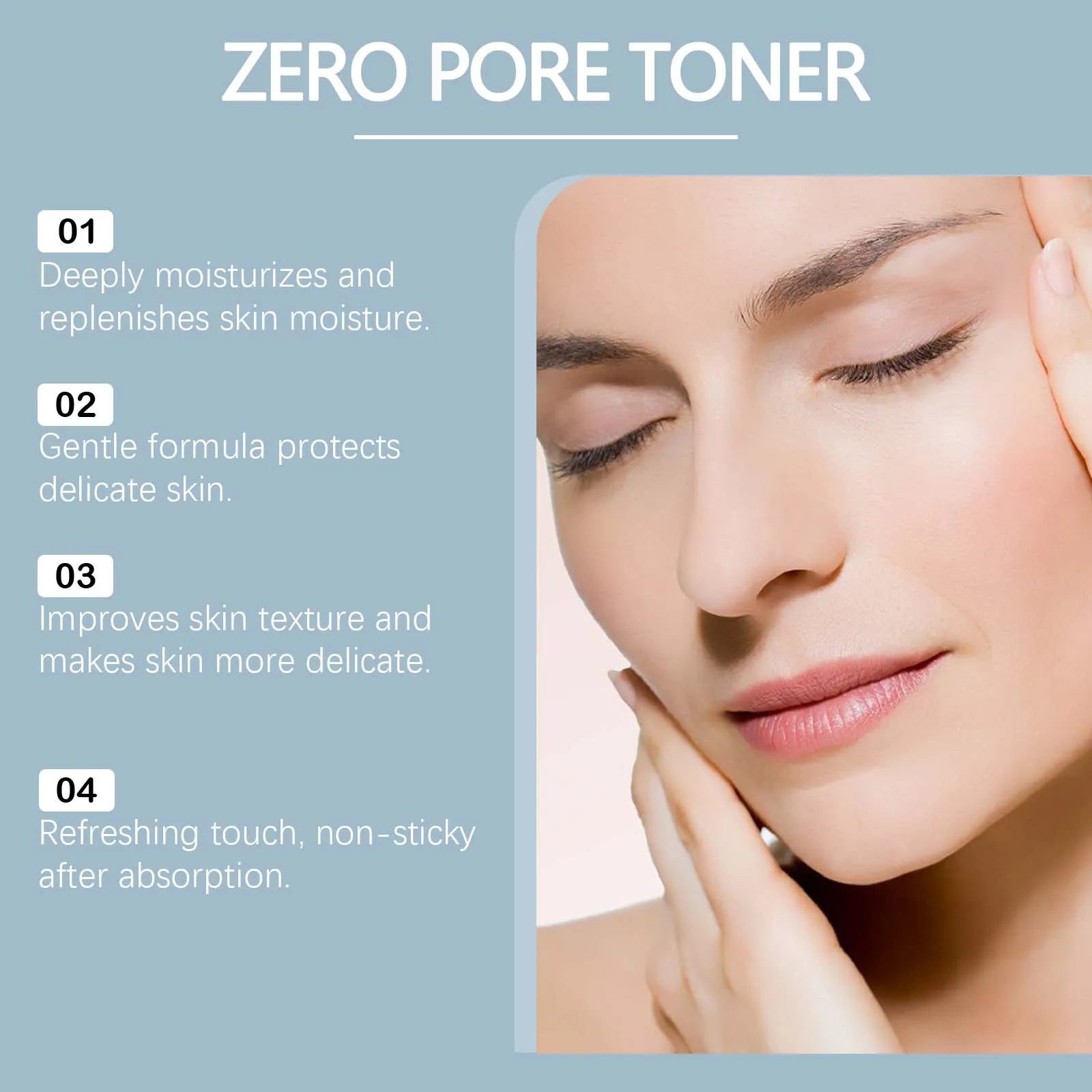 Exfoliating Hydrating Toner Moisturizing Smoothing Brighten Skin Pore Refining Improve Dry Skin Zero Pore Toner Soothing Formula Oasis Select