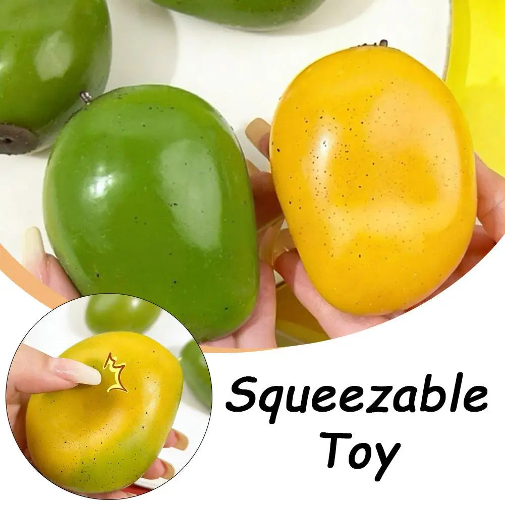Color-Changing Stress Squeeze Toy – Strawberry & Mango Ball Stress Relief Squeeze Toy Oasis Select