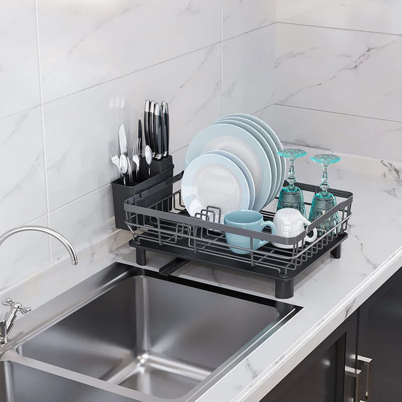 Kitchen Dish Drain Rack Tableware Storage Rack Tableware Shelf Drain Basket Sink Dishwasher Dish Rack Oasis Select