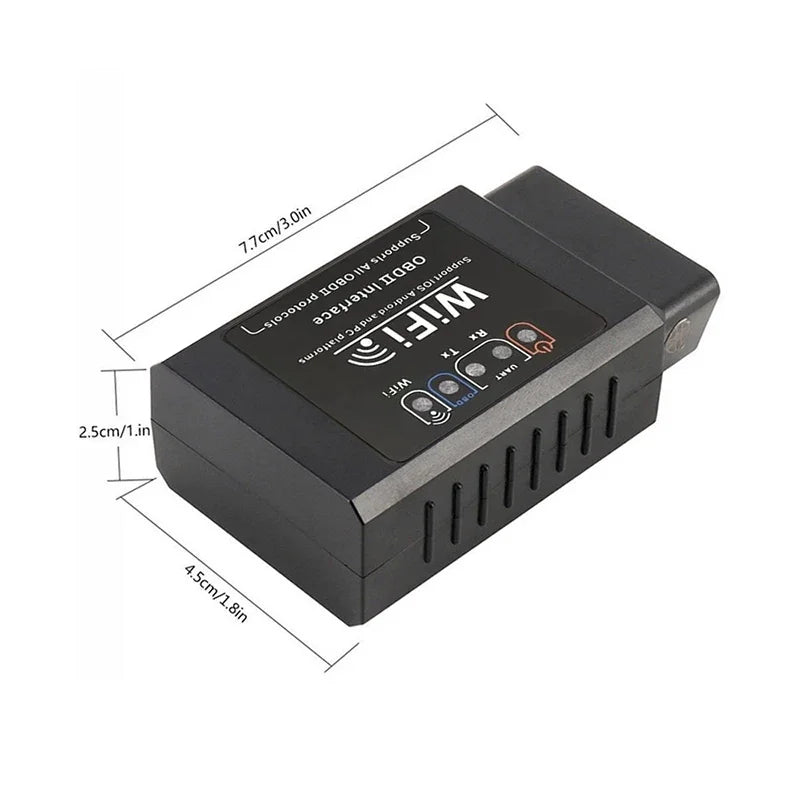 Diagnostic Tool WIFI ELM327 V1.5 OBD2 Scanner Wireless Car OBDII Code Reader Compatible with iPhone iOS Android Oasis Select