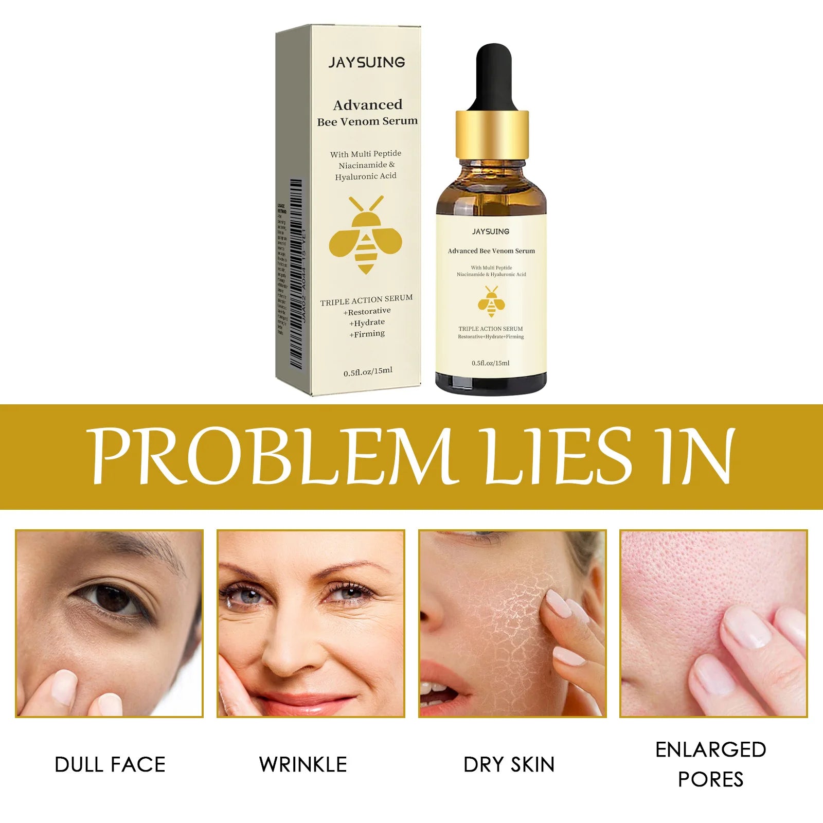 Bee Venom Anti-Aging Serum – Firming, Brightening 15ml Anti-Aging Face Serum Oasis Select