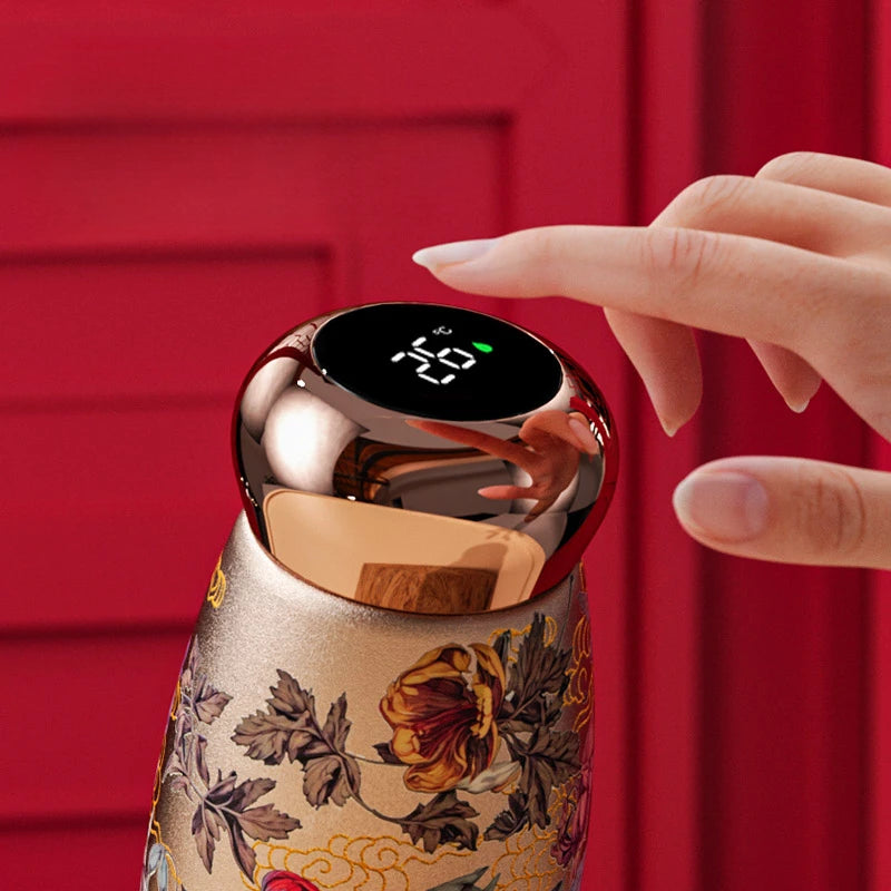 2025 New Mini Ceramic Thermos Cup Compact Portable Intelligent Temperature Lasting Insulation Small Capacity Water Cup Oasis Select