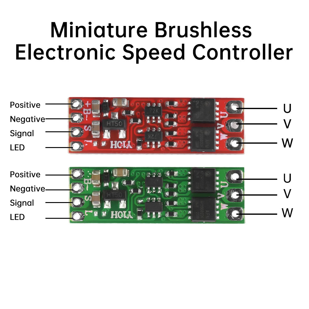 2S-3S DC5V-16V 8A Micro Air Model Brushless ESC Brushless Motor Speed Controller for 1104 1106 1306 1407 1503 Brushless Motor Oasis Select