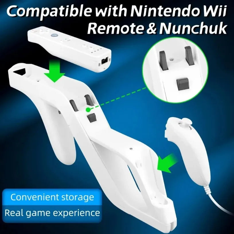 Shooting Games Zapper Controller Toy Shooting Zapper for Nintendo Wii Nunchuk Motion Plus Remote Controller Game Jan3 Oasis Select