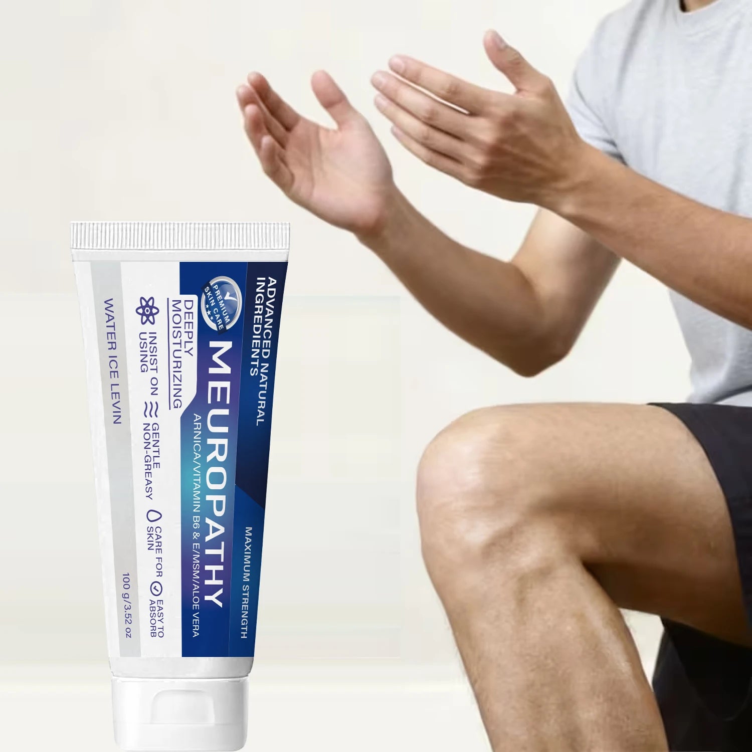 Neuropathy Care Cream – Hyaluronic Acid & Aloe Vera 100g Body Moisturizer Cream Oasis Select