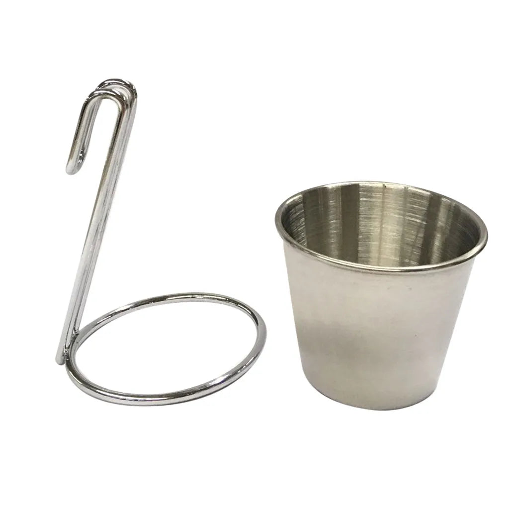 Stainless Steel French Fry Cone Stand with Dip Bowls Fry Cone Stand Oasis Select