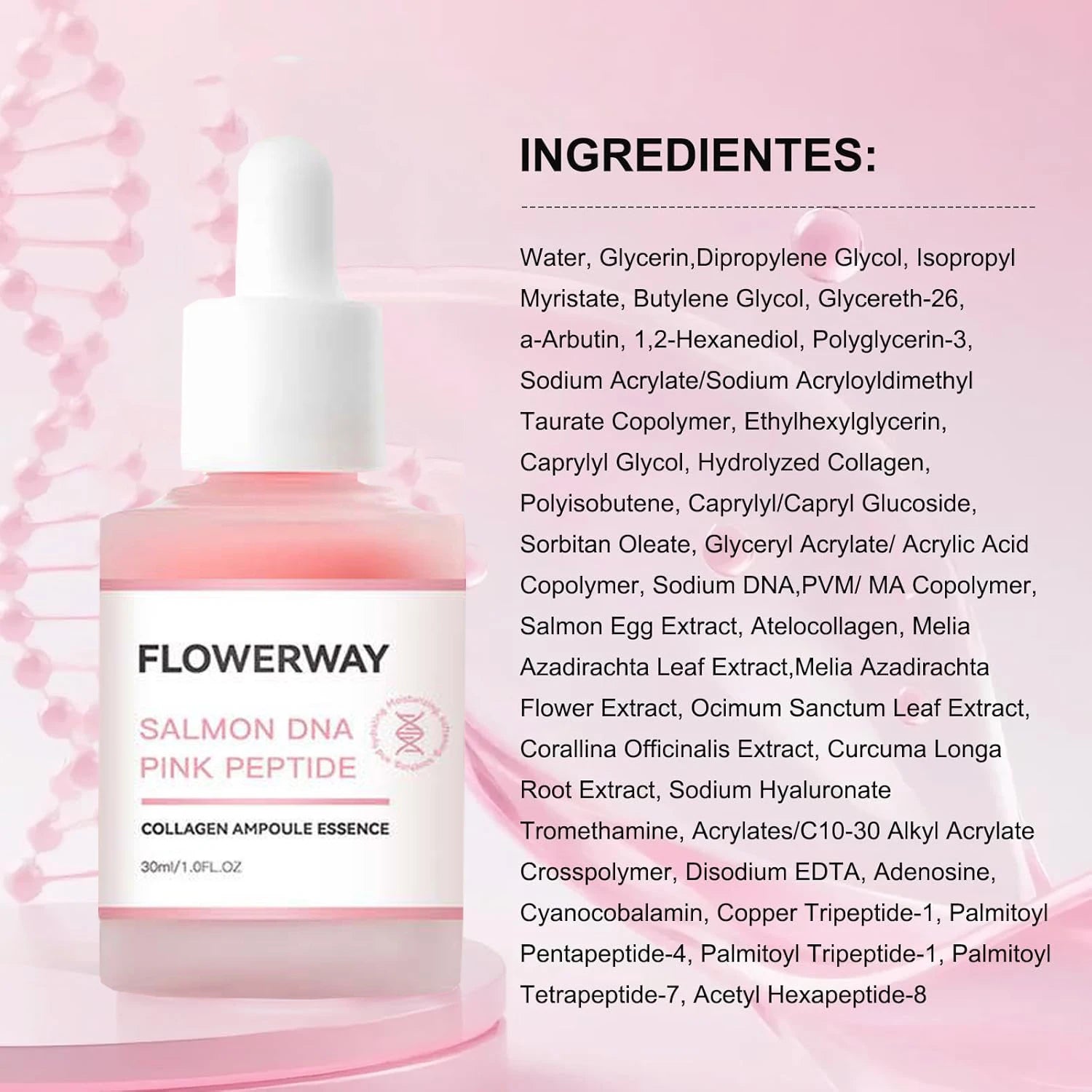 Collagen Peptide Serum – Salmon PDRN, 12 Peptides & Niacinamide