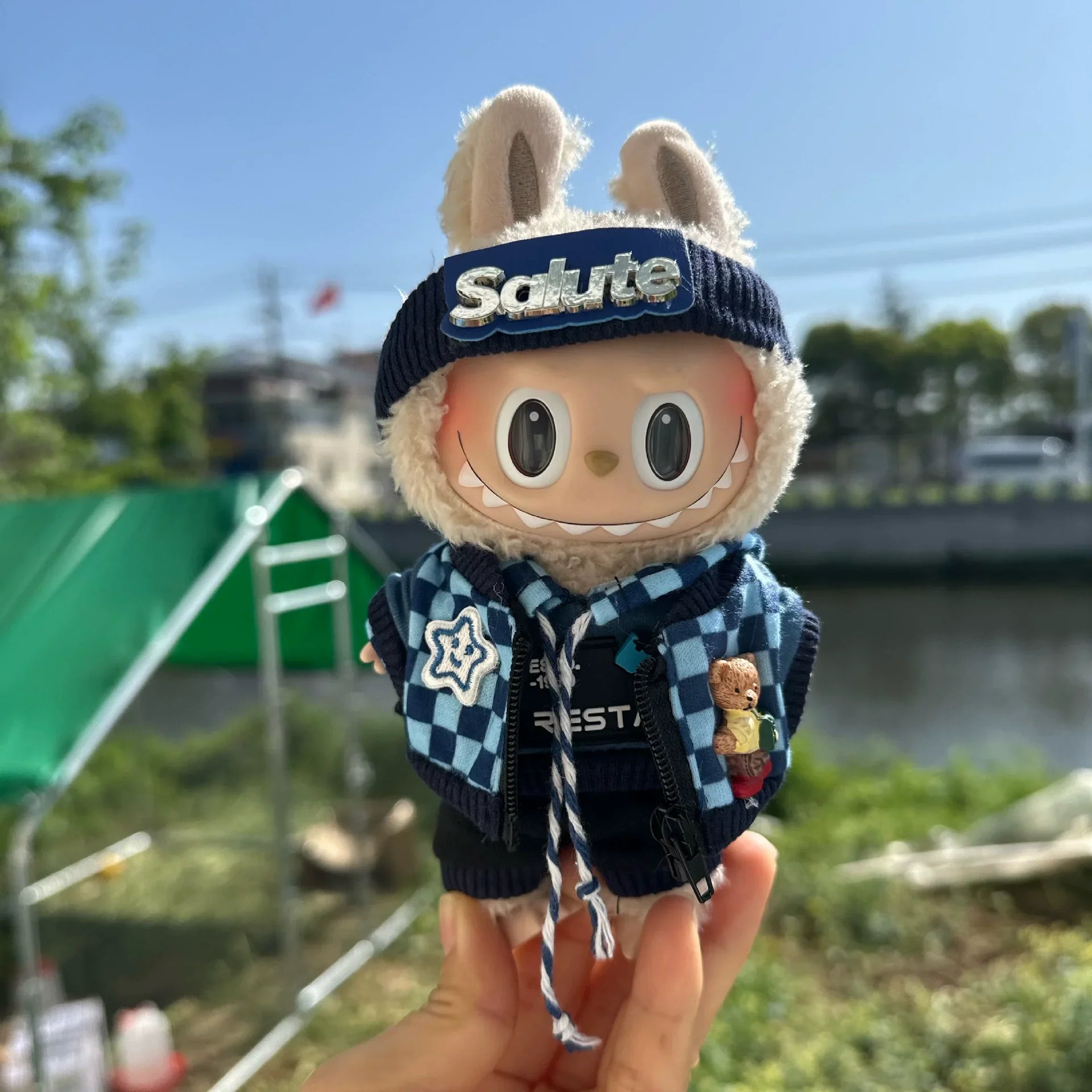 Mini Plush Doll'S Clothes Outfit Accessories For Korea Kpop Exo Labubu V1 V2 Idol Dolls Pit strip climbing suit Clothing Gift Oasis Select STYLE 3 no doll